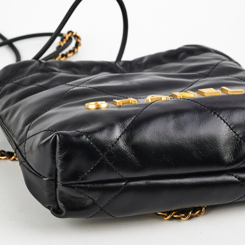 Chanel Mini 22 Lambskin Black