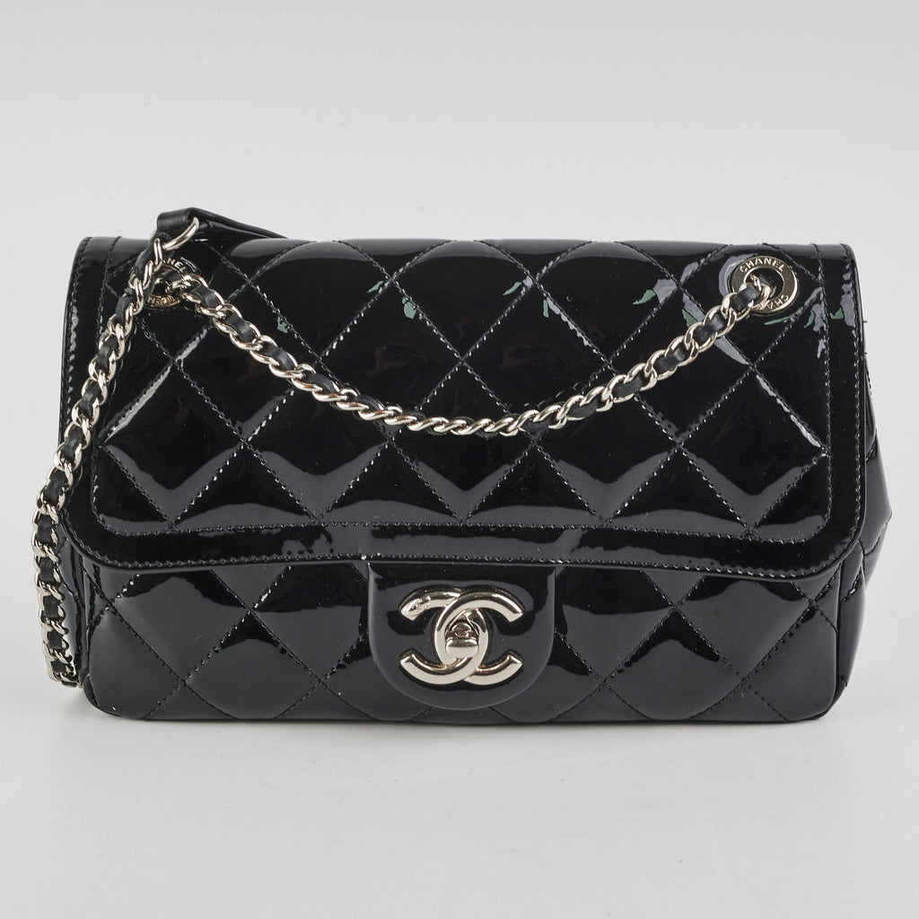 Chanel Patent Seasonal Flap Bag Black