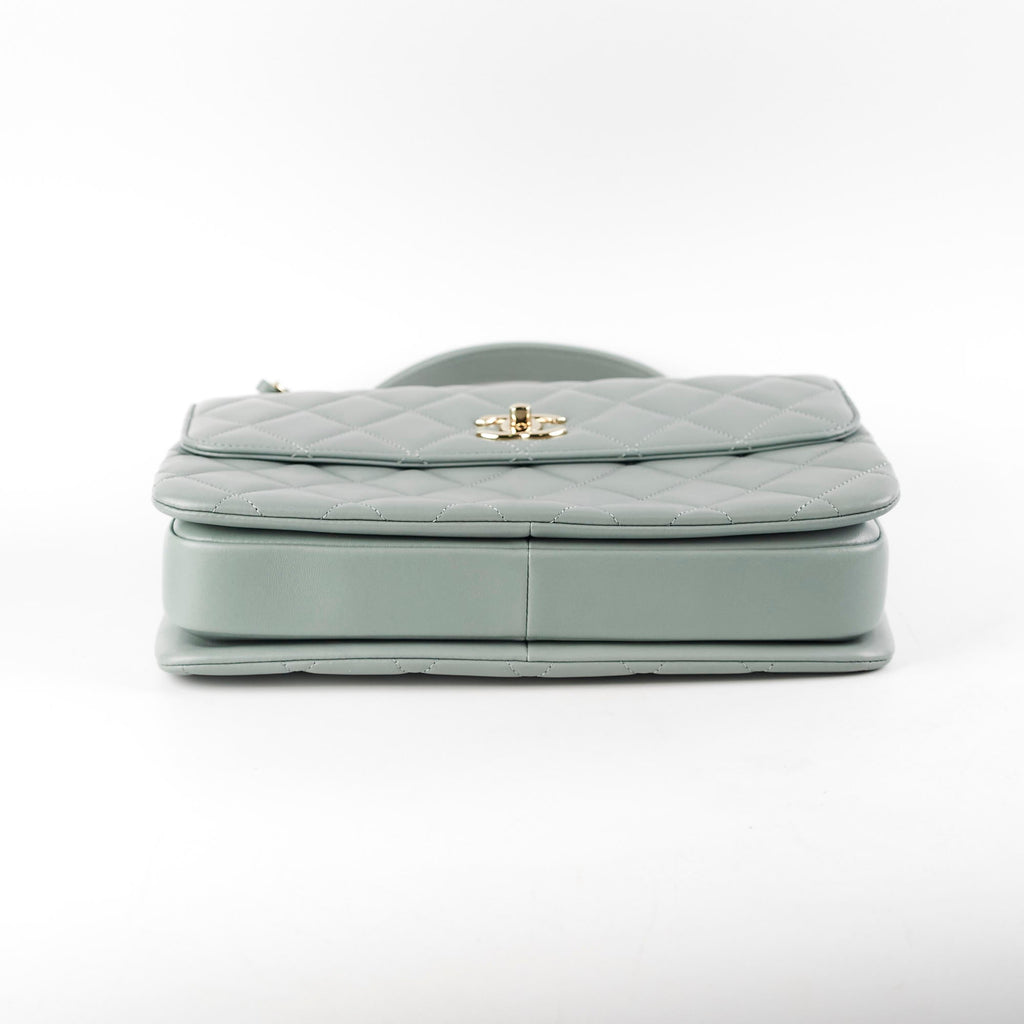 Chanel Large Trendy CC Top Handle Blue/Green