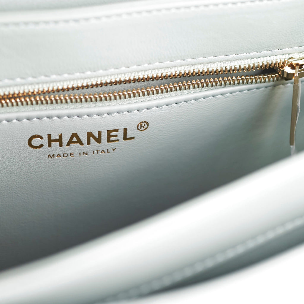 Chanel Large Trendy CC Top Handle Blue/Green