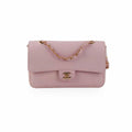 Chanel Double Flap Caviar Medium/Large Dusty Pink