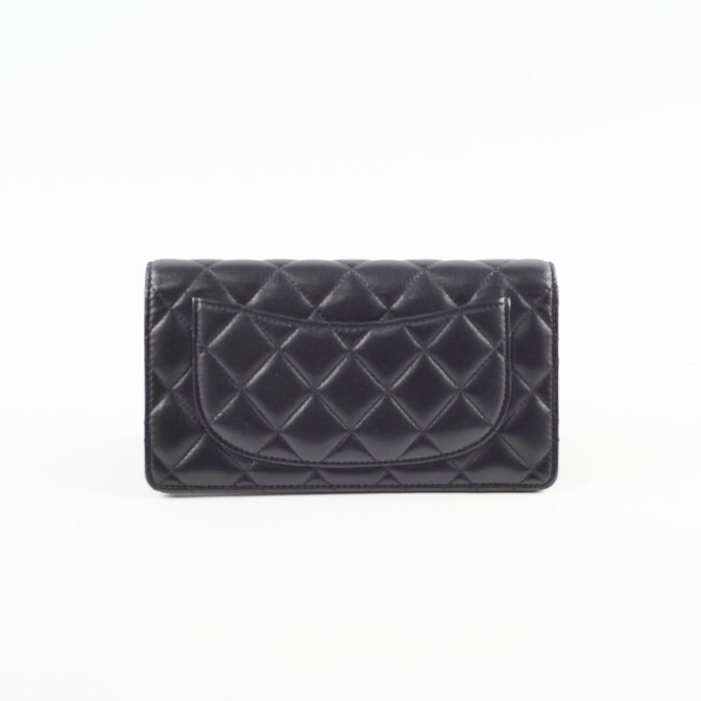 Chanel Fold Long Wallet Black