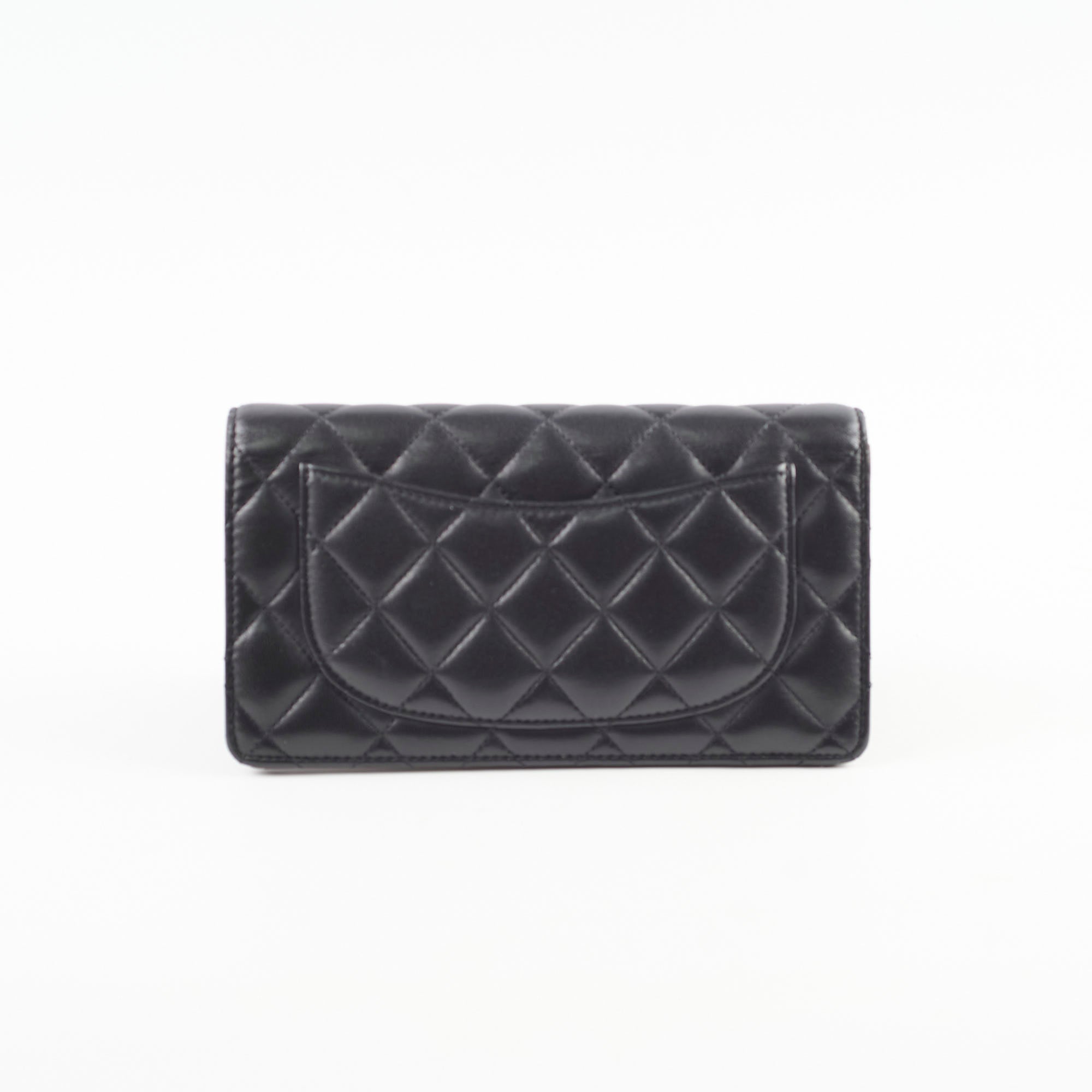 Chanel Fold Long Wallet Black