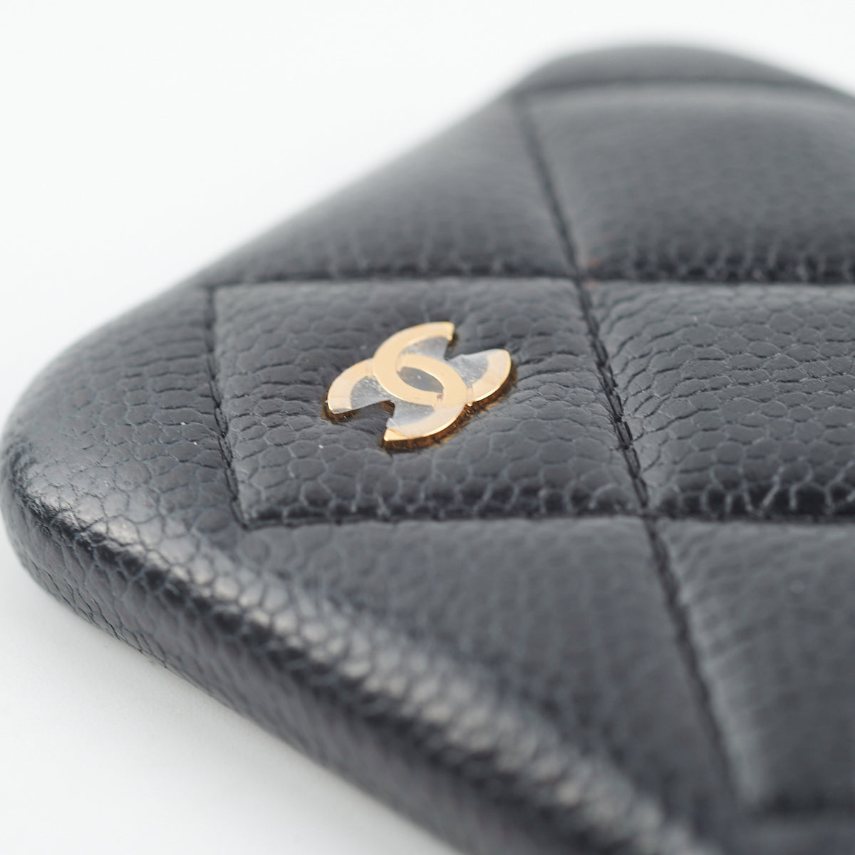 Chanel IPhone X Case Quilted Caviar Black