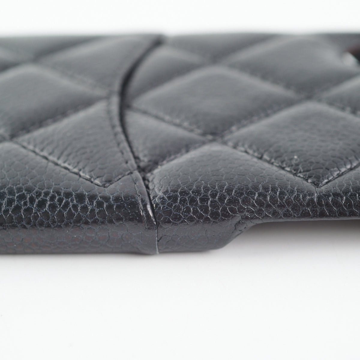 Chanel IPhone X Case Quilted Caviar Black