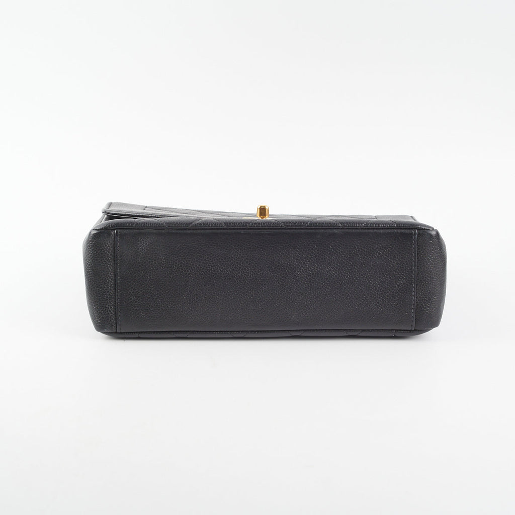 Chanel Vintage Caviar Medium Diana Flap Bag Black