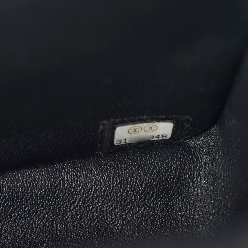 Chanel Caviar Rectangular with Top Handle Black  31 Series