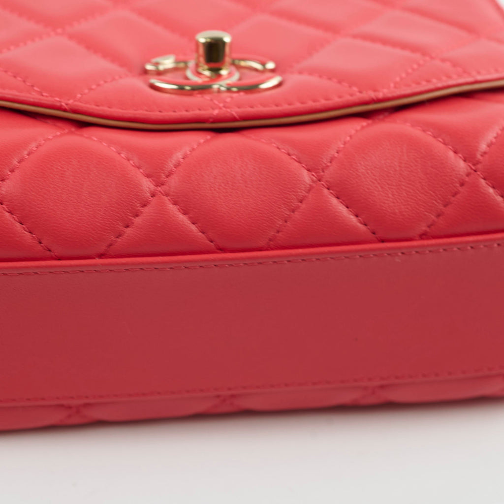 Chanel Mido Bicolore Chain Seasonal Flap Red 31 series