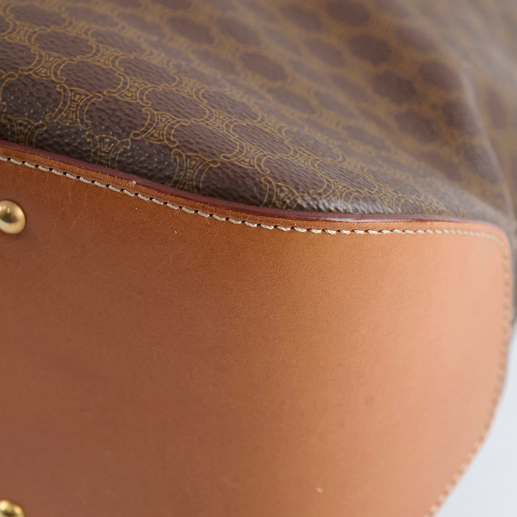 Celine Vintage Brown Shoulder Tote