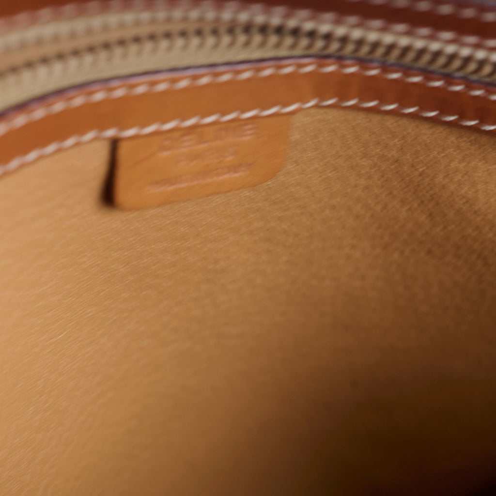 Celine Vintage Brown Shoulder Tote