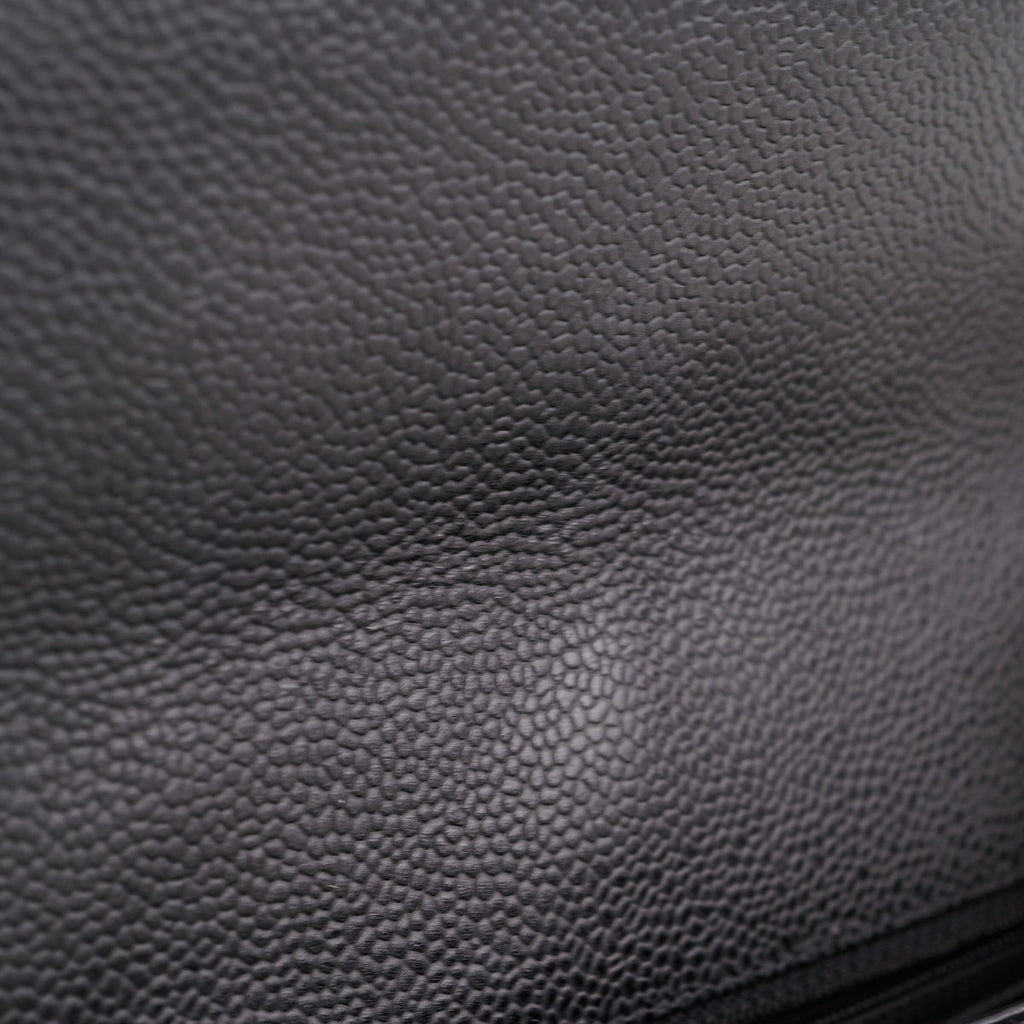 Chanel  Maxi single Flap Quilted Caviar Black