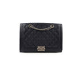 Chanel Boy 2-way Chain Tote Bag Navy