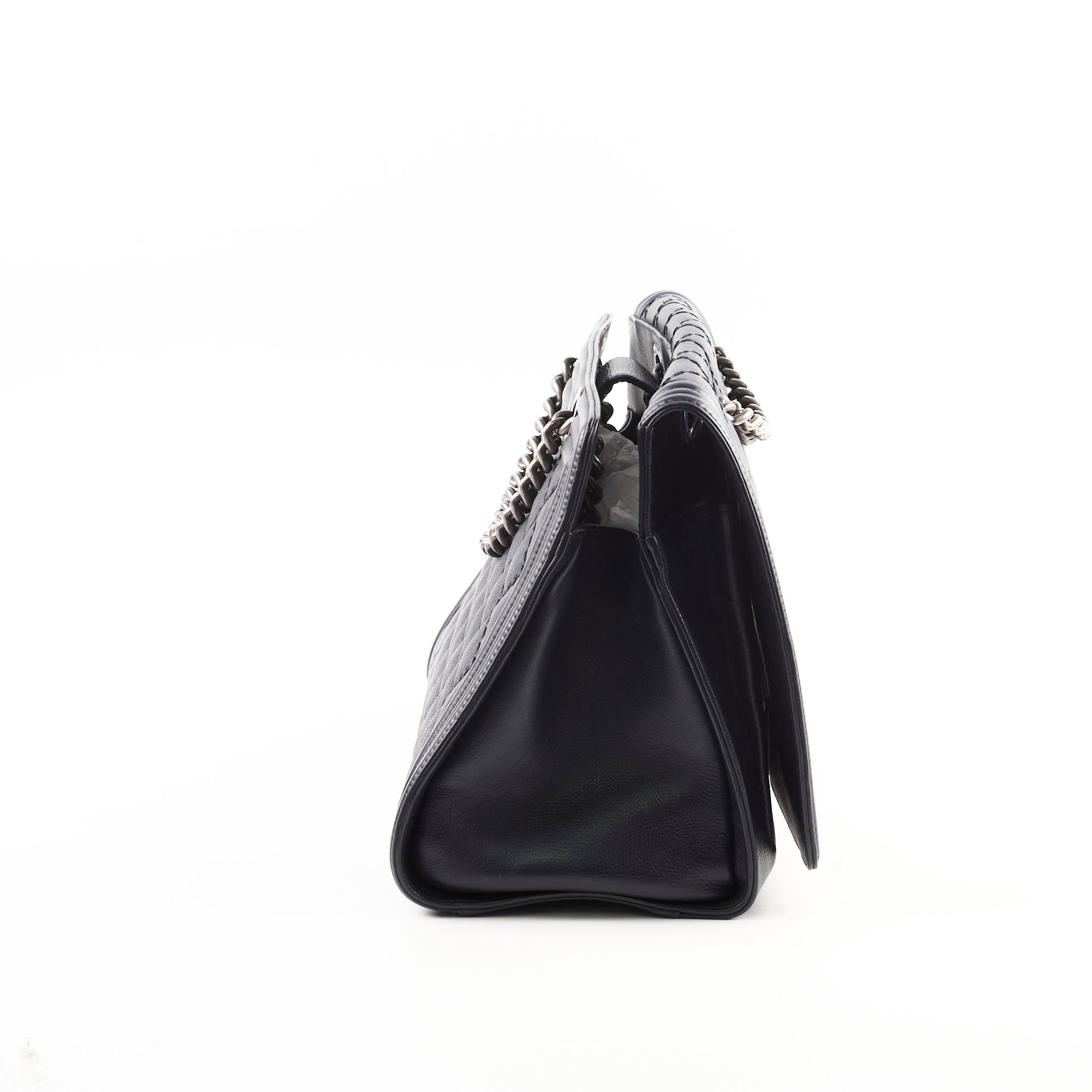 Chanel Boy 2-way Chain Tote Bag Navy