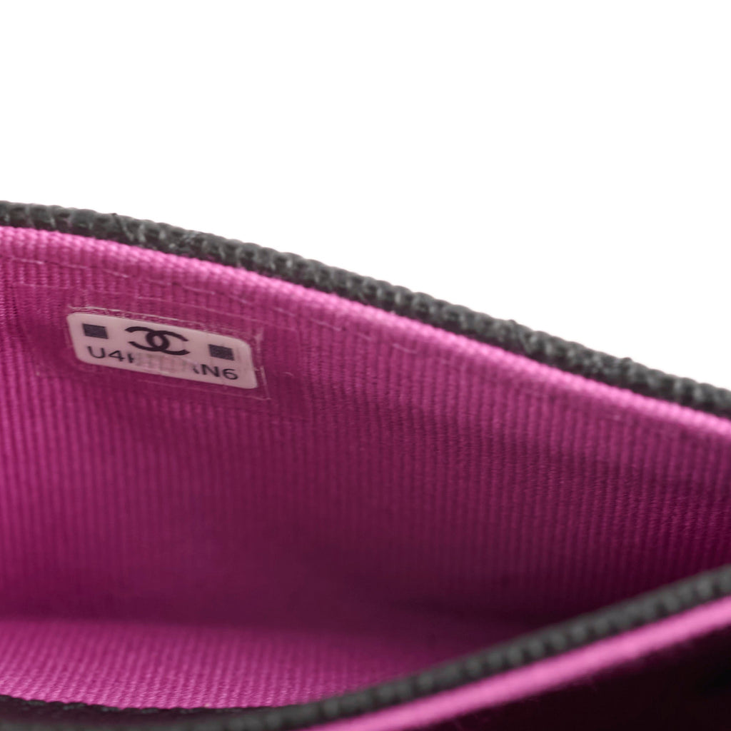 Chanel Flap Black Caviar Wallet - Microchipped