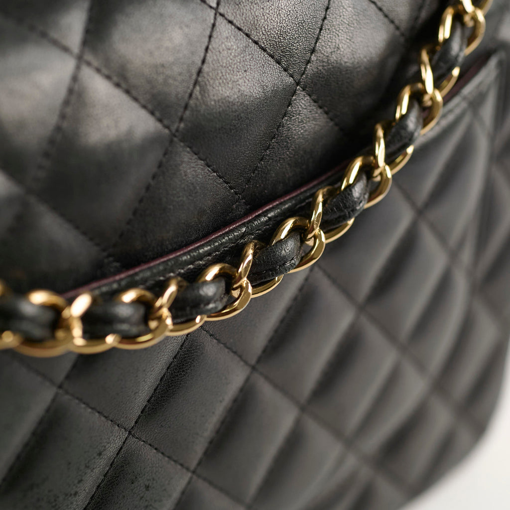 Chanel Jumbo Double Flap Lambskin Black GHW (19 series)