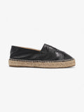 Chanel Espadrilles Black Leather EU 39 UK 6