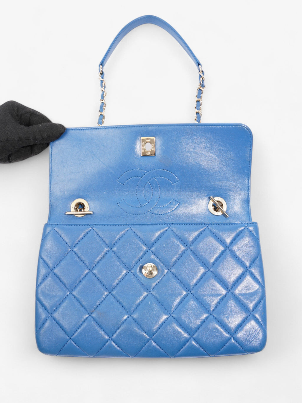 Chanel Trendy CC Blue Lambskin Leather Medium