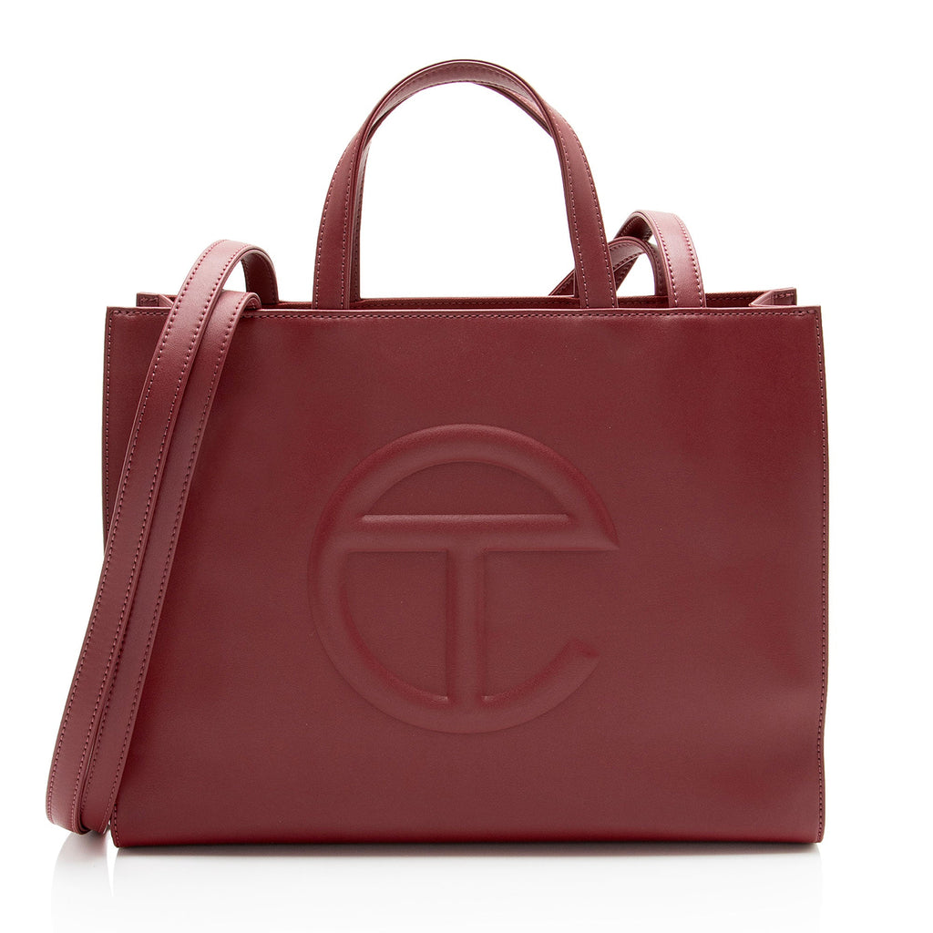 Telfar Faux Leather Medium Shopping Tote