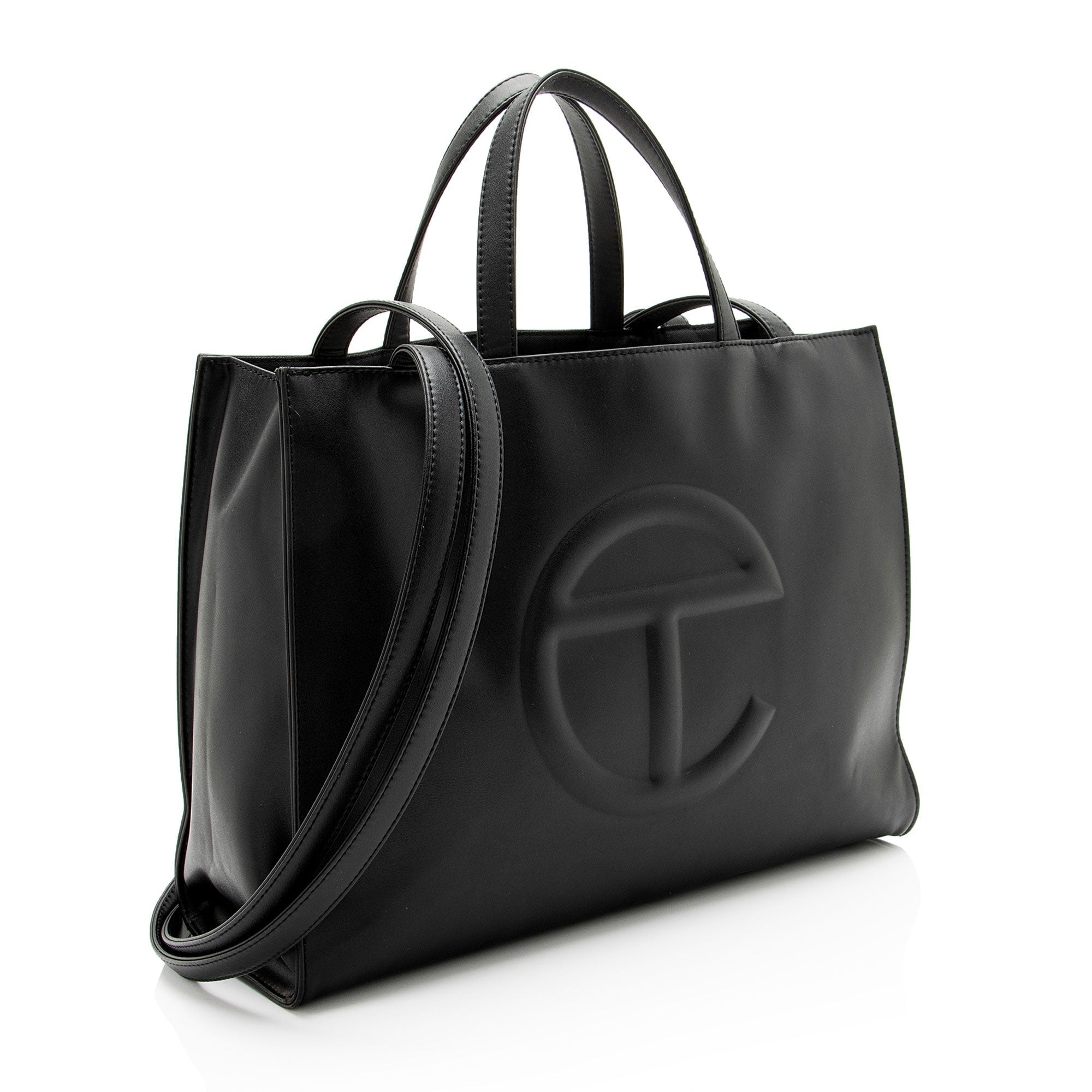 Telfar Faux Leather Medium Shopping Tote