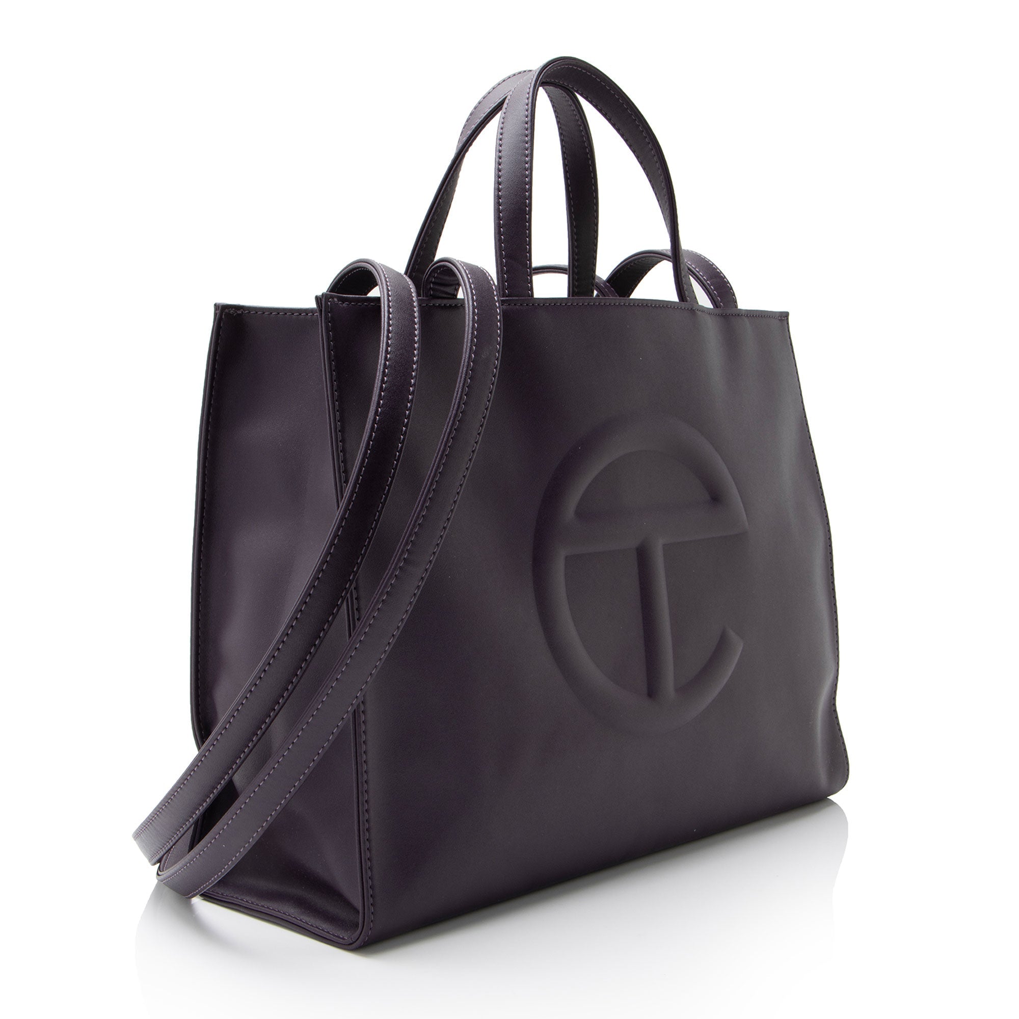 Telfar Faux Leather Medium Shopping Tote