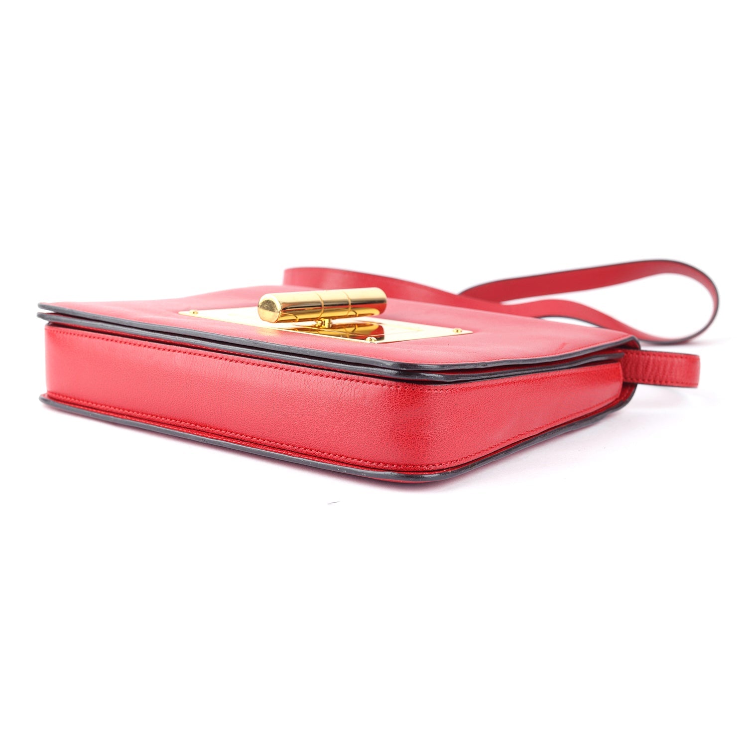 Tom Ford Red Leather Large Natalia Shoulder Bag