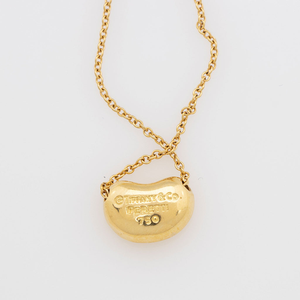 Tiffany & Co. Elsa Peretti 18k Gold Bean 9mm Necklace