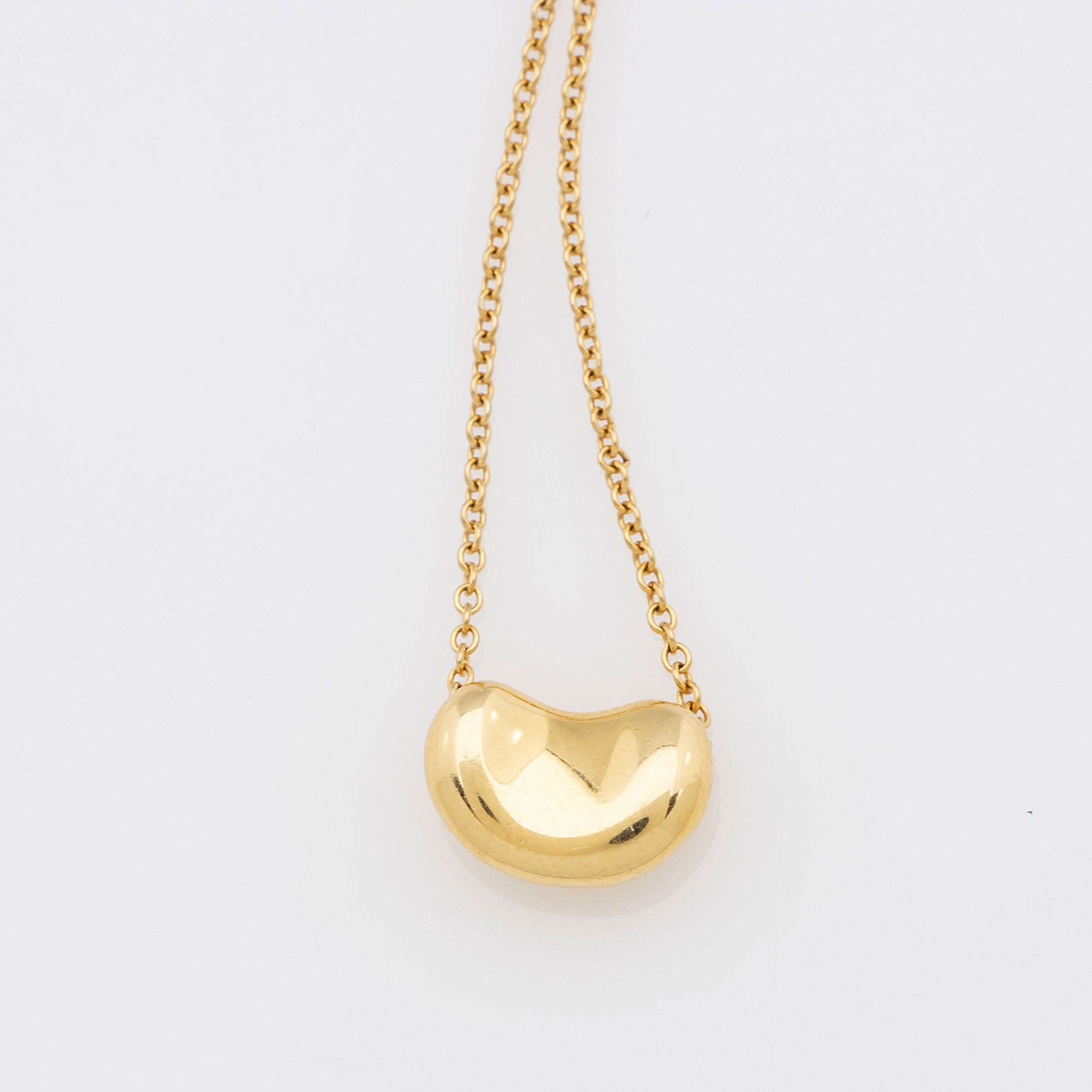 Tiffany & Co. Elsa Peretti 18k Gold Bean 9mm Necklace