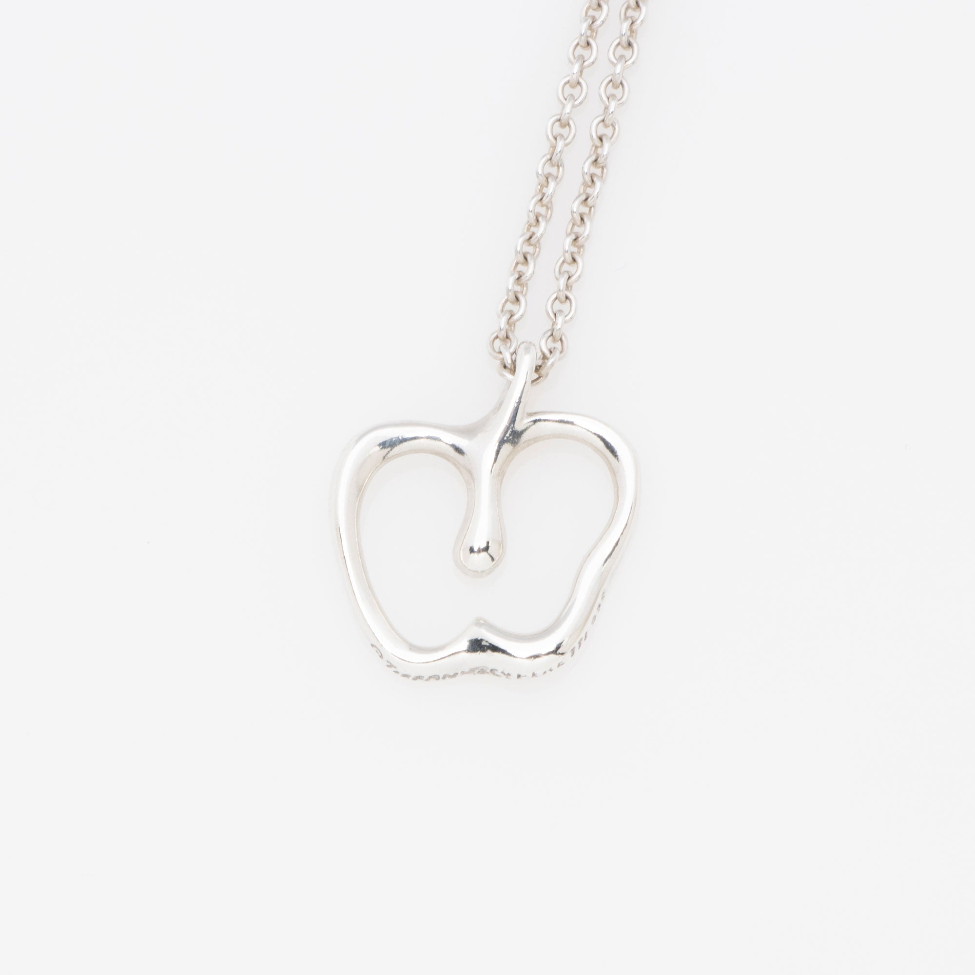 Tiffany & Co. Elsa Peretti Sterling Silver Apple Necklace
