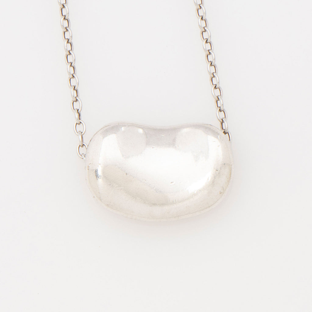 Tiffany & Co. Elsa Peretti Sterling Silver Bean 18mm Necklace