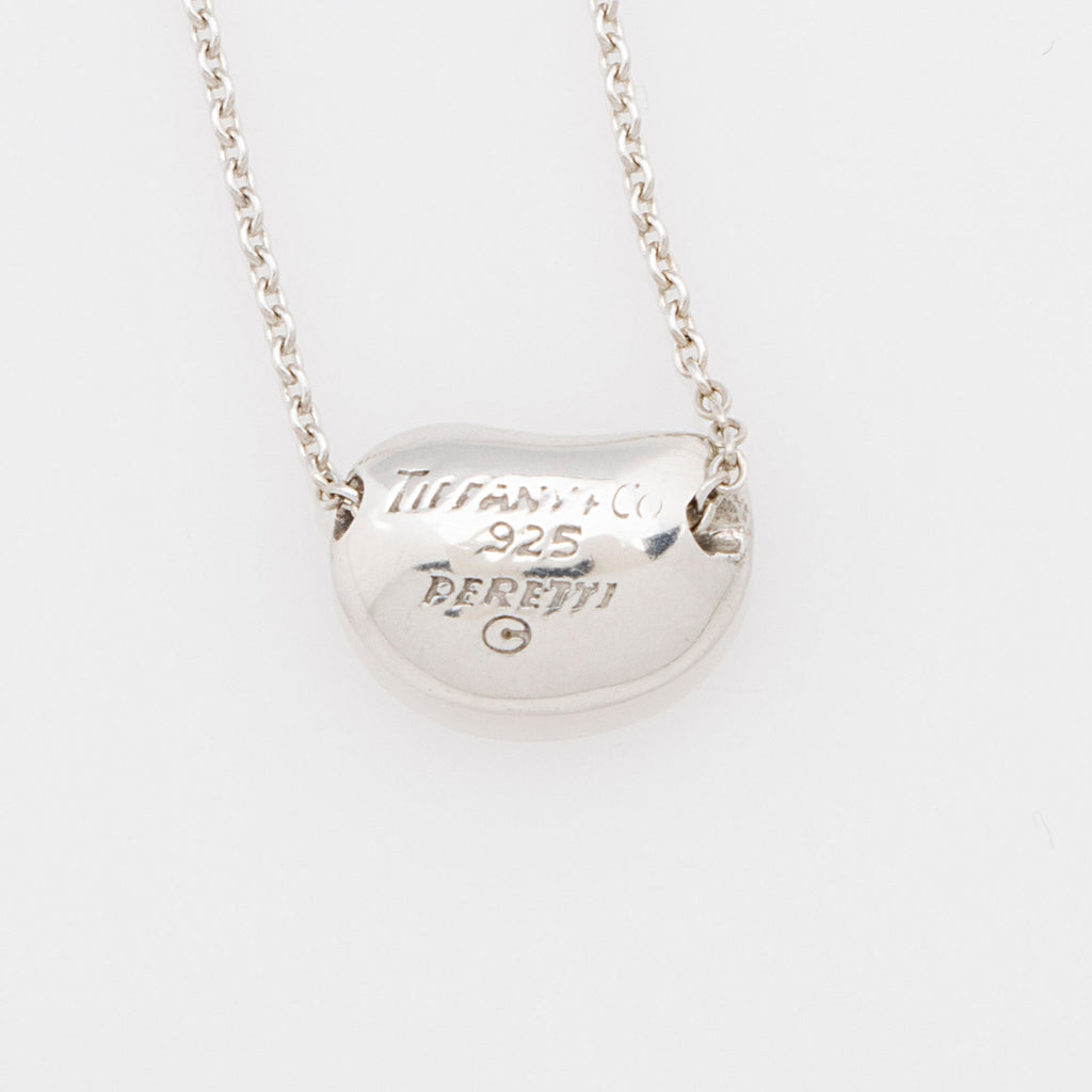 Tiffany & Co. Elsa Peretti Sterling Silver Bean 9mm Necklace