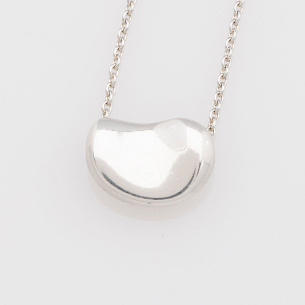 Tiffany & Co. Elsa Peretti Sterling Silver Bean 9mm Necklace