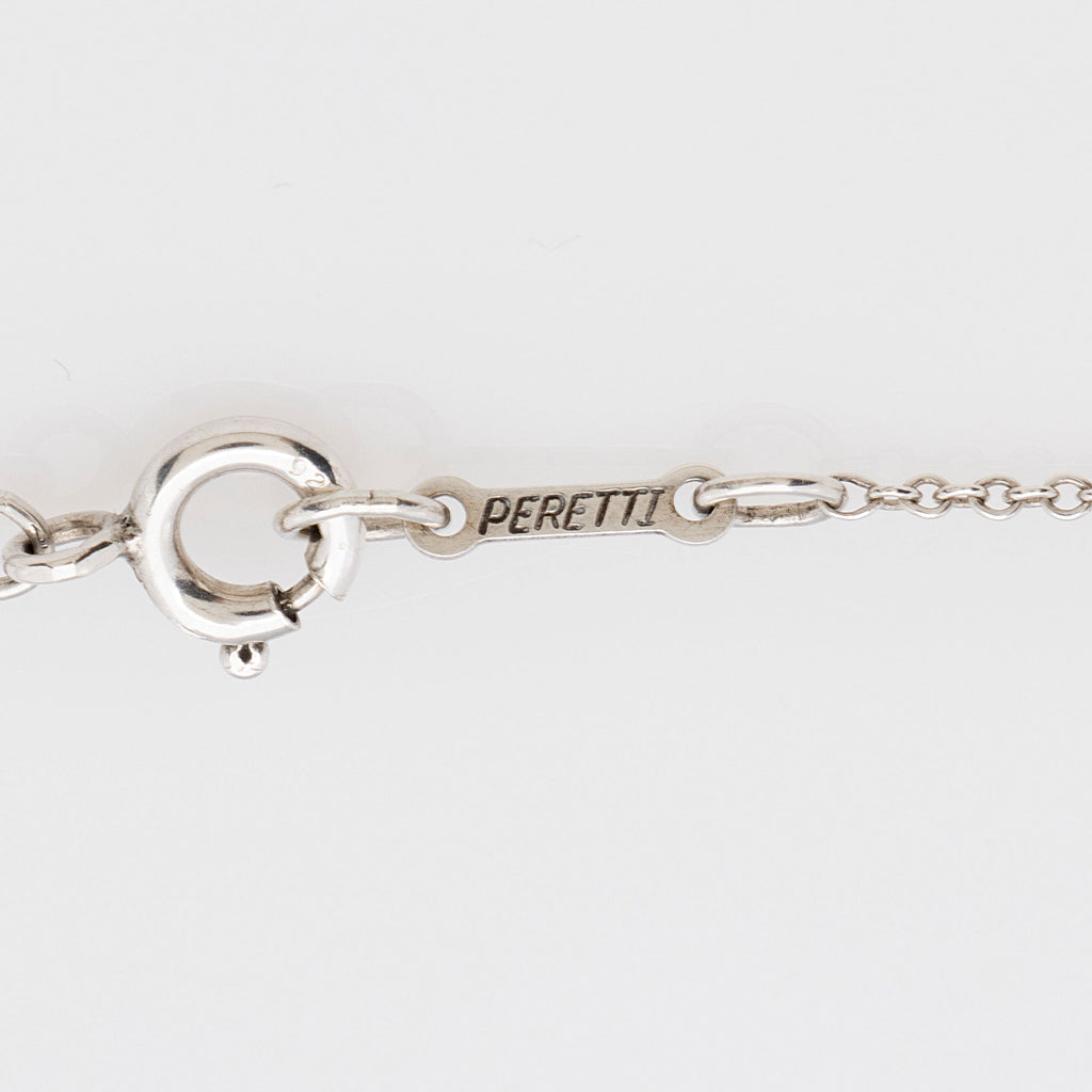 Tiffany & Co. Elsa Peretti Sterling Silver Bean 9mm Necklace