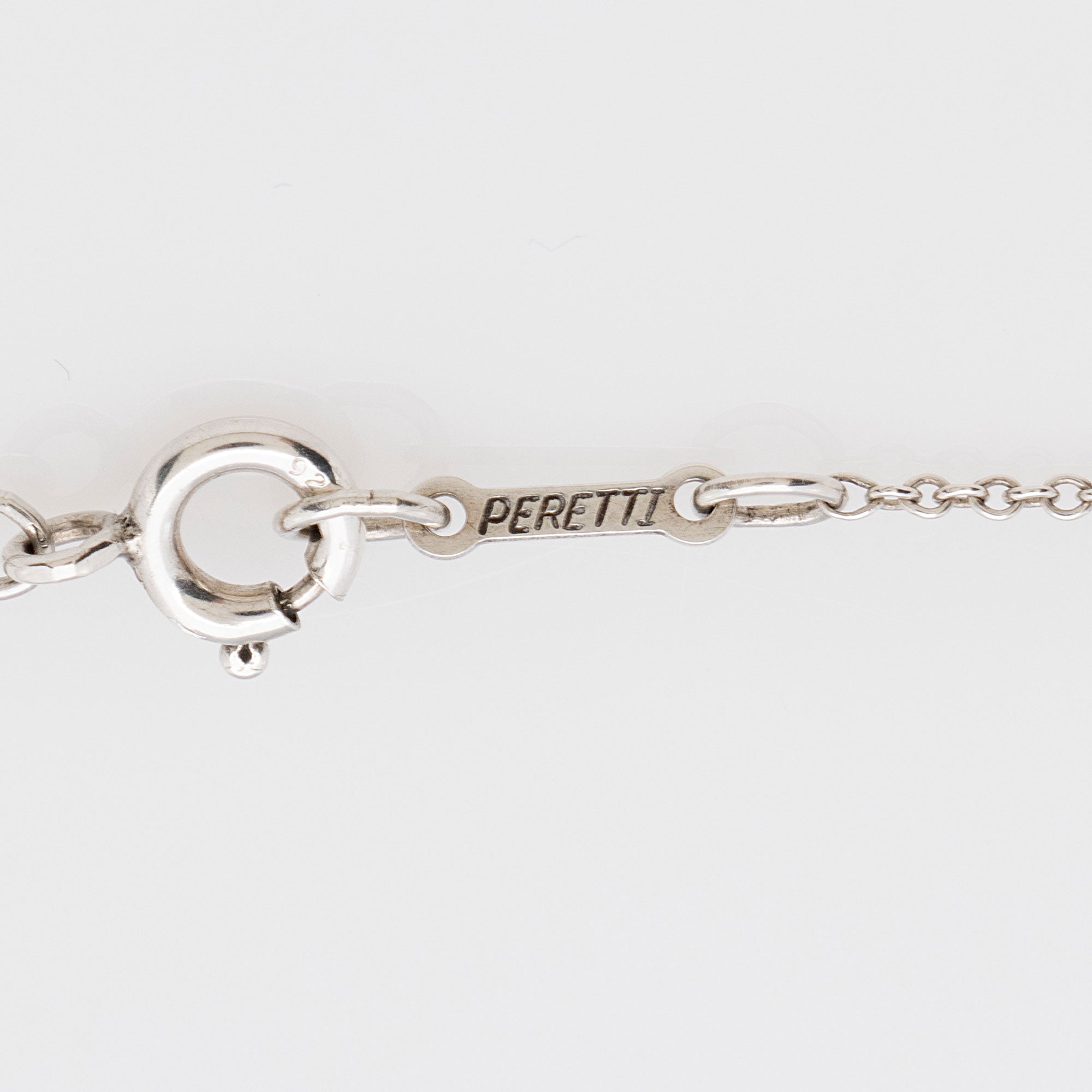 Tiffany & Co. Elsa Peretti Sterling Silver Bean 9mm Necklace