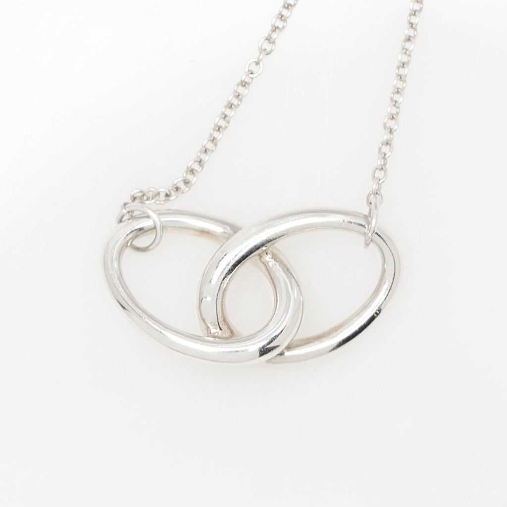 Tiffany & Co. Elsa Peretti Sterling Silver Double Loop Necklace