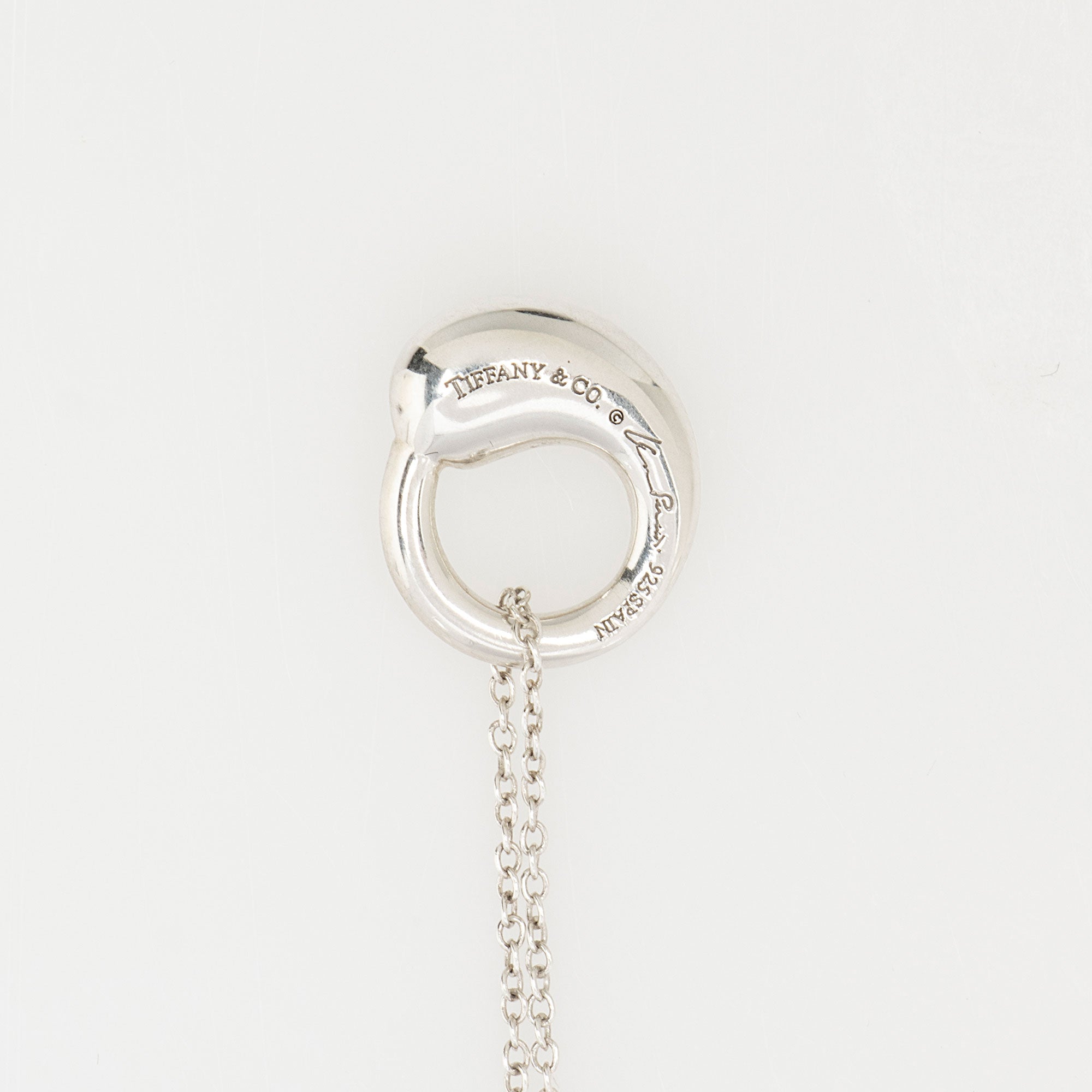 Tiffany & Co. Elsa Peretti Sterling Silver Eternal Circle Necklace