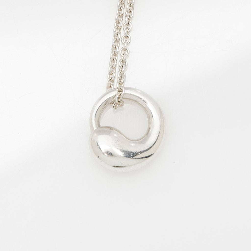 Tiffany & Co. Elsa Peretti Sterling Silver Eternal Circle Necklace