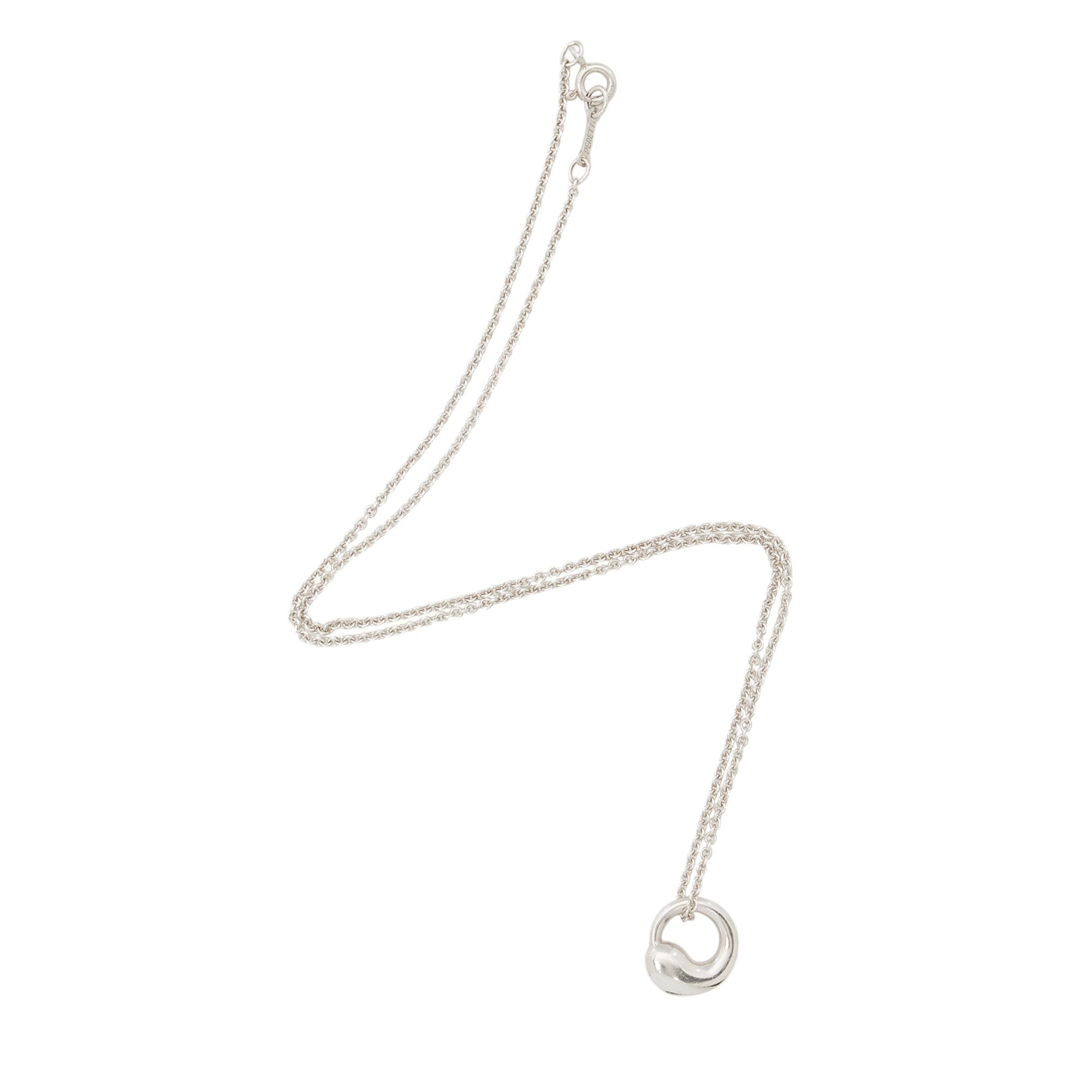 Tiffany & Co. Elsa Peretti Sterling Silver Eternal Circle Necklace