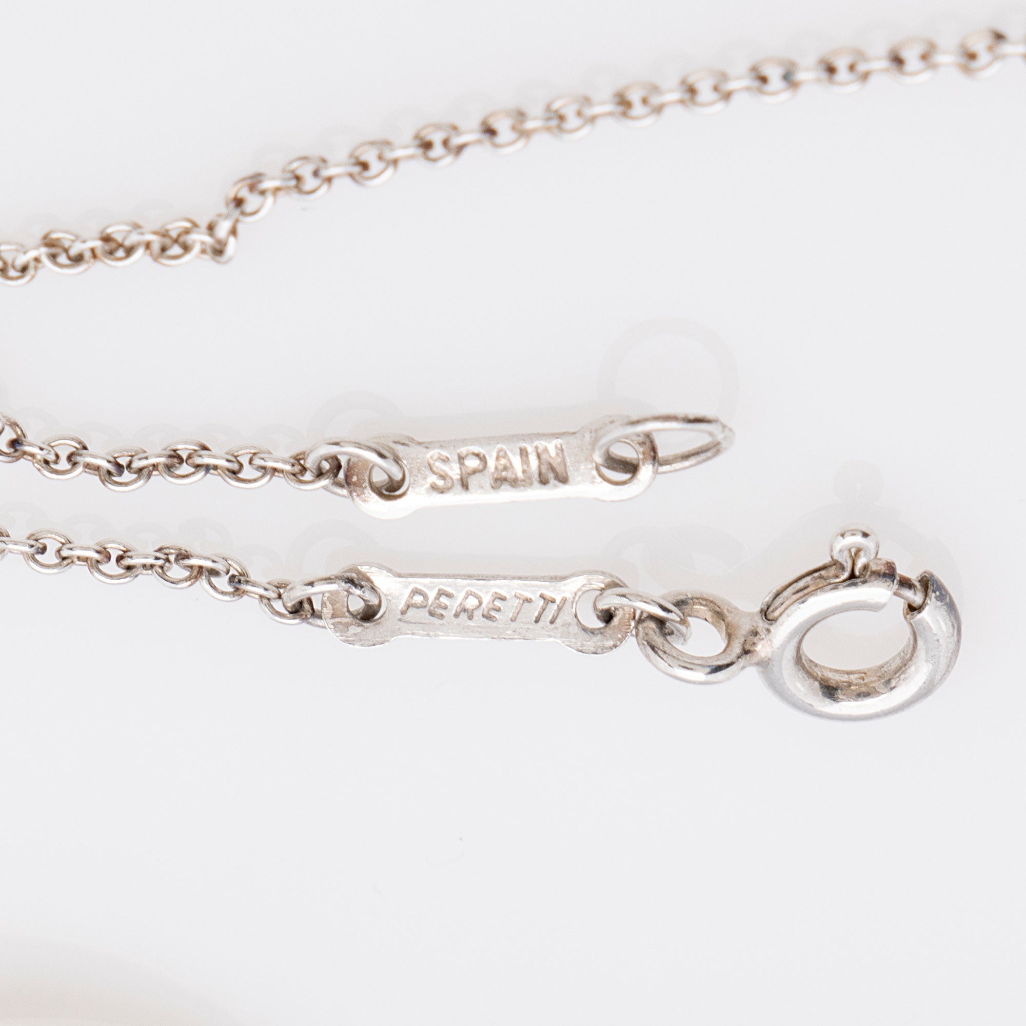 Tiffany & Co. Elsa Peretti Sterling Silver Open Heart 16mm Small Necklace