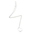 Tiffany & Co. Elsa Peretti Sterling Silver Open Heart 22mm Necklace