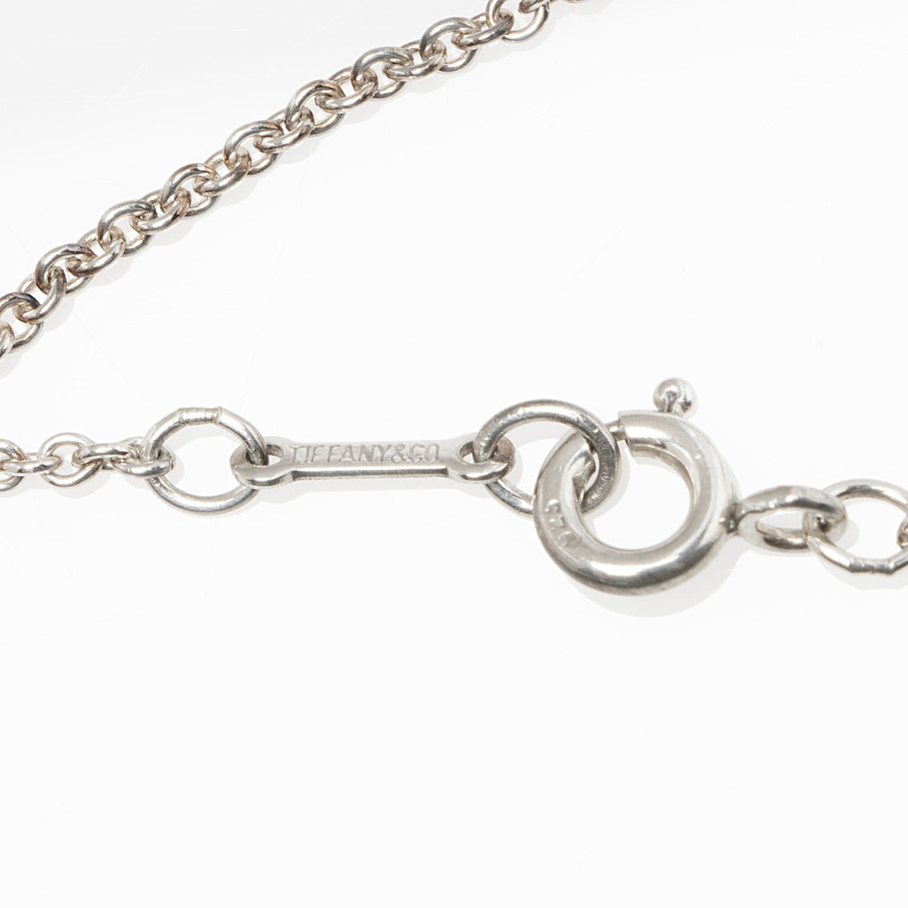 Tiffany & Co. Elsa Peretti Sterling Silver Open Heart 22mm Necklace