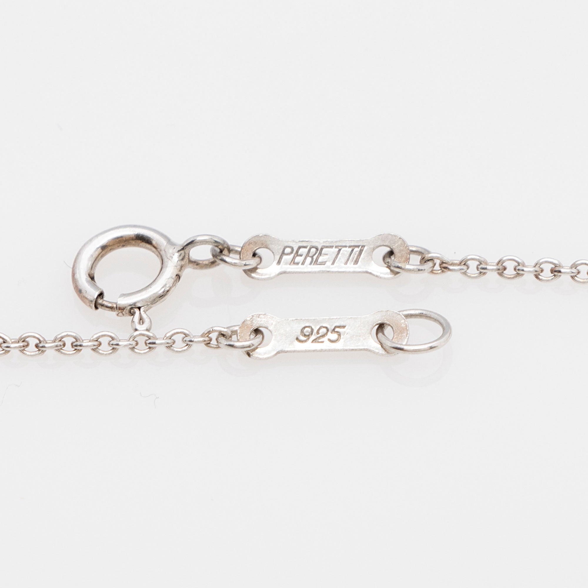 Tiffany & Co. Elsa Peretti Sterling Silver Open Teardrop Necklace