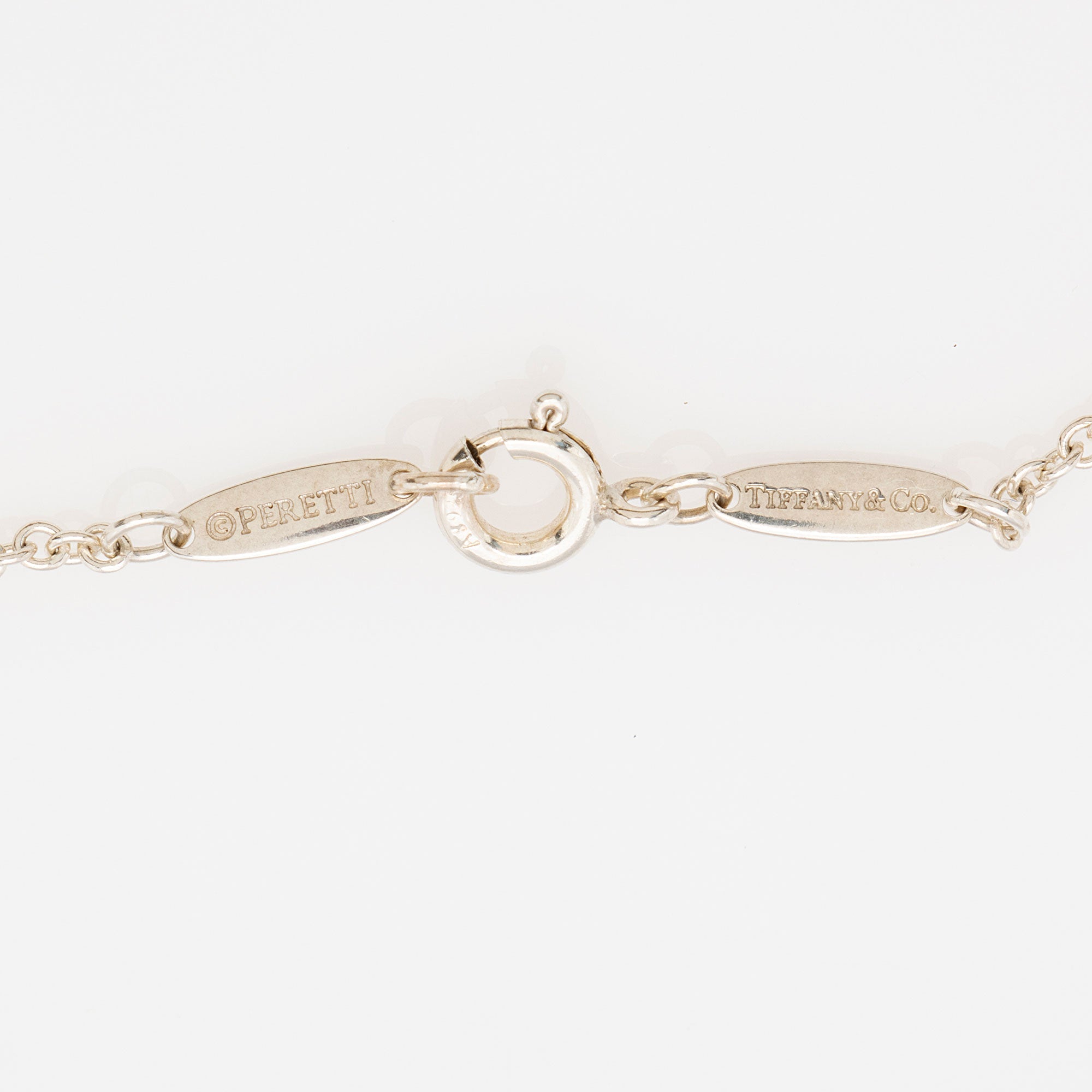 Tiffany & Co. Elsa Peretti Sterling Silver Pearl Mesh Tassel Necklace