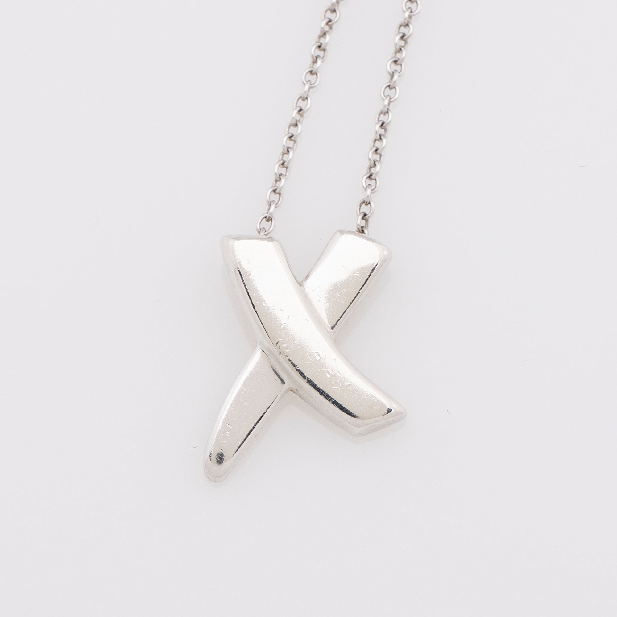 Tiffany & Co. Paloma Picasso Sterling Silver Graffiti X Necklace