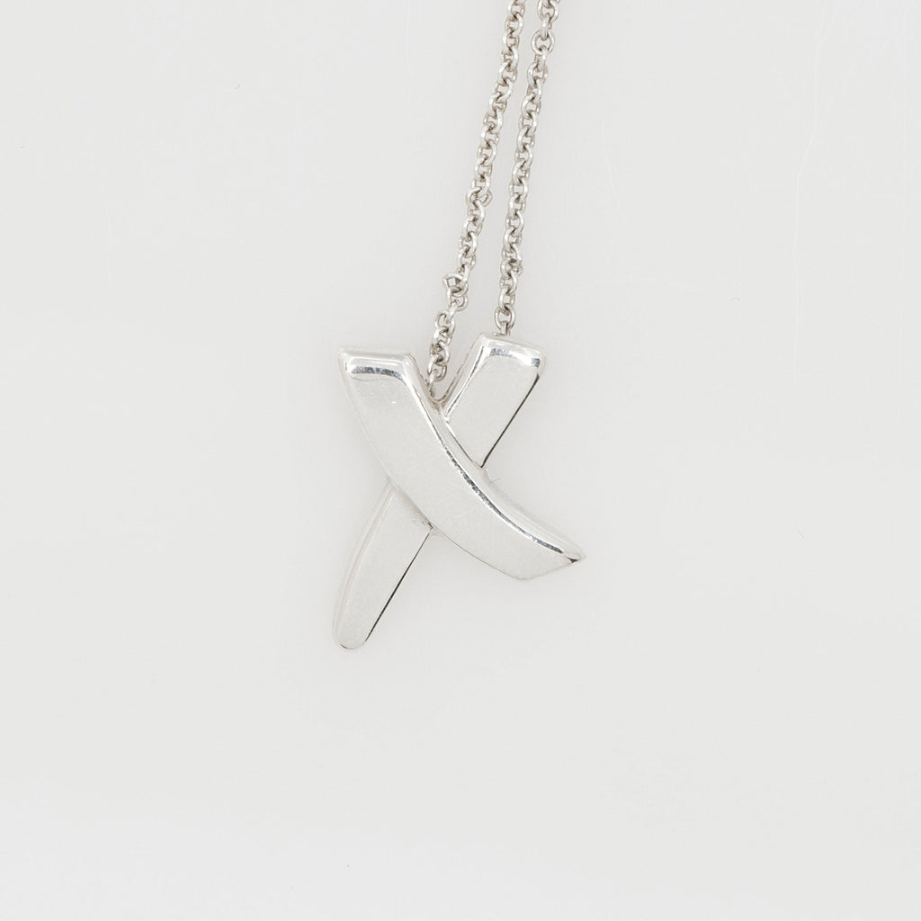Tiffany & Co. Paloma Picasso Sterling Silver Graffiti X Necklace