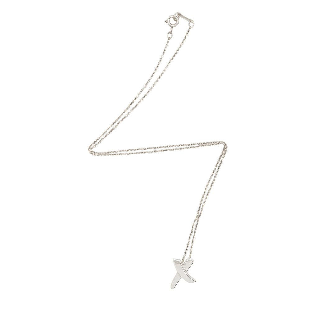 Tiffany & Co. Paloma Picasso Sterling Silver Graffiti X Necklace