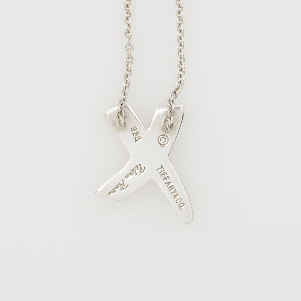 Tiffany & Co. Paloma Picasso Sterling Silver Graffiti X Necklace