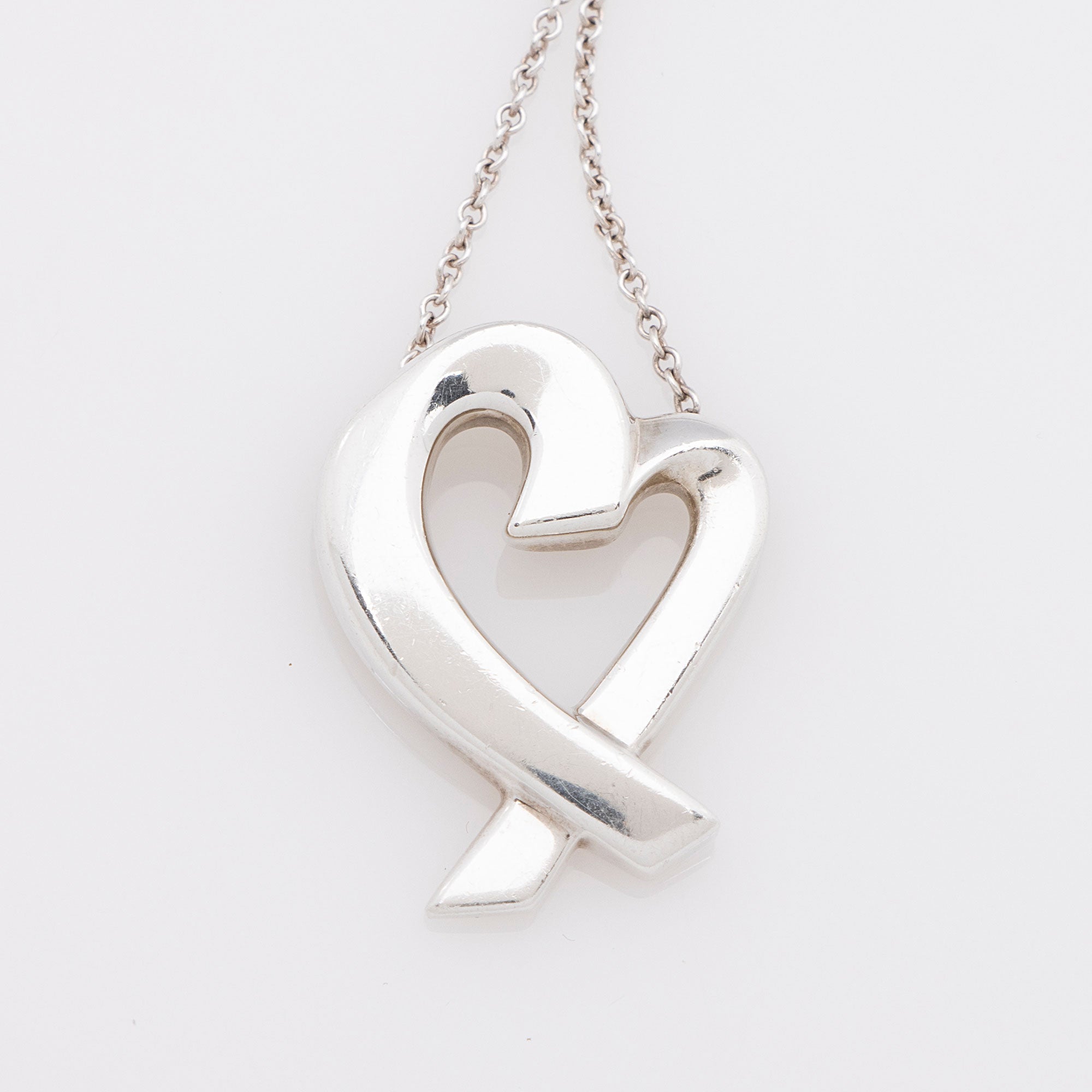 Tiffany & Co. Paloma Picasso Sterling Silver Loving Heart Necklace