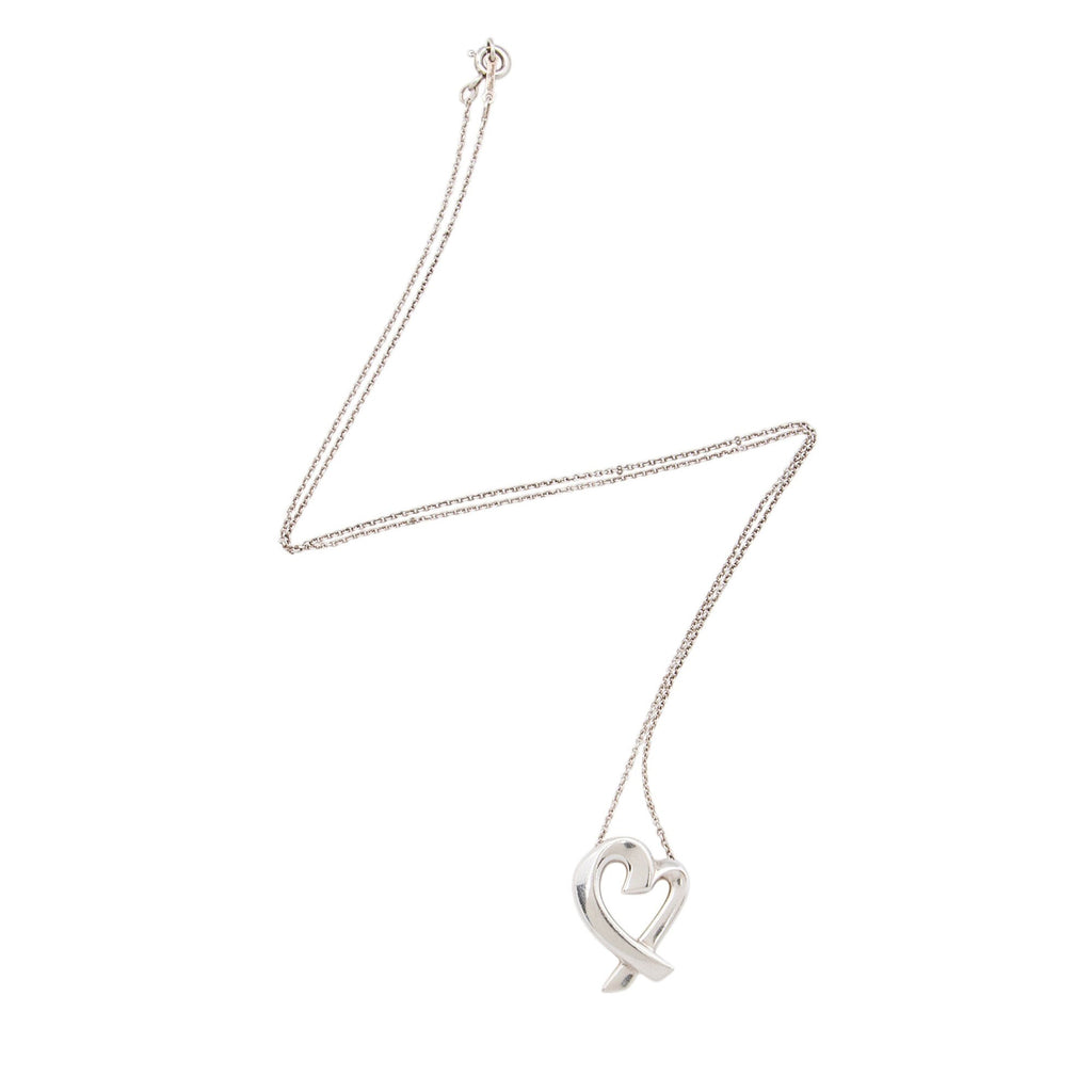 Tiffany & Co. Paloma Picasso Sterling Silver Loving Heart Necklace