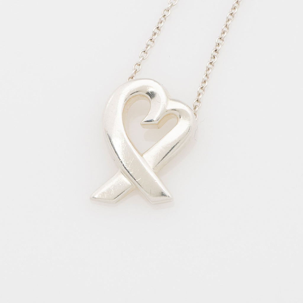 Tiffany & Co. Paloma Picasso Sterling Silver Loving Heart Necklace