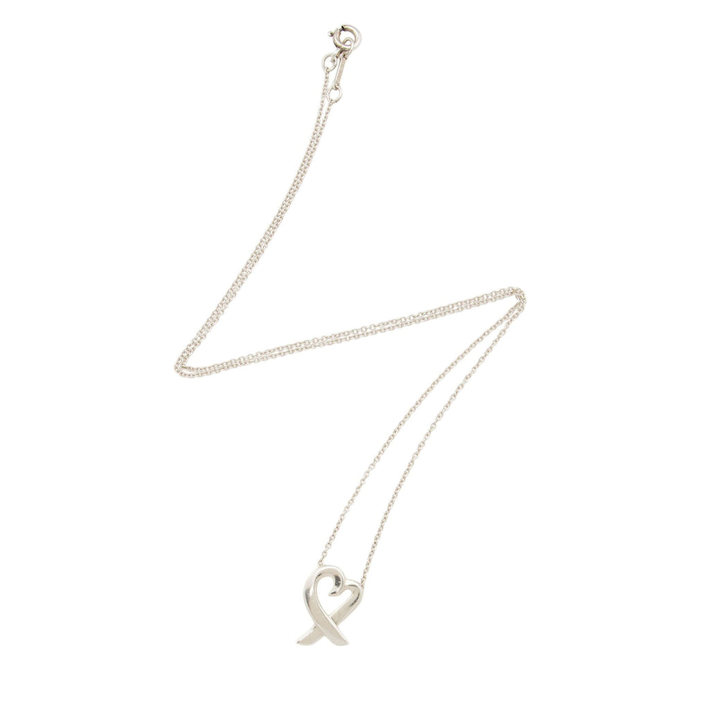 Tiffany & Co. Paloma Picasso Sterling Silver Loving Heart Necklace